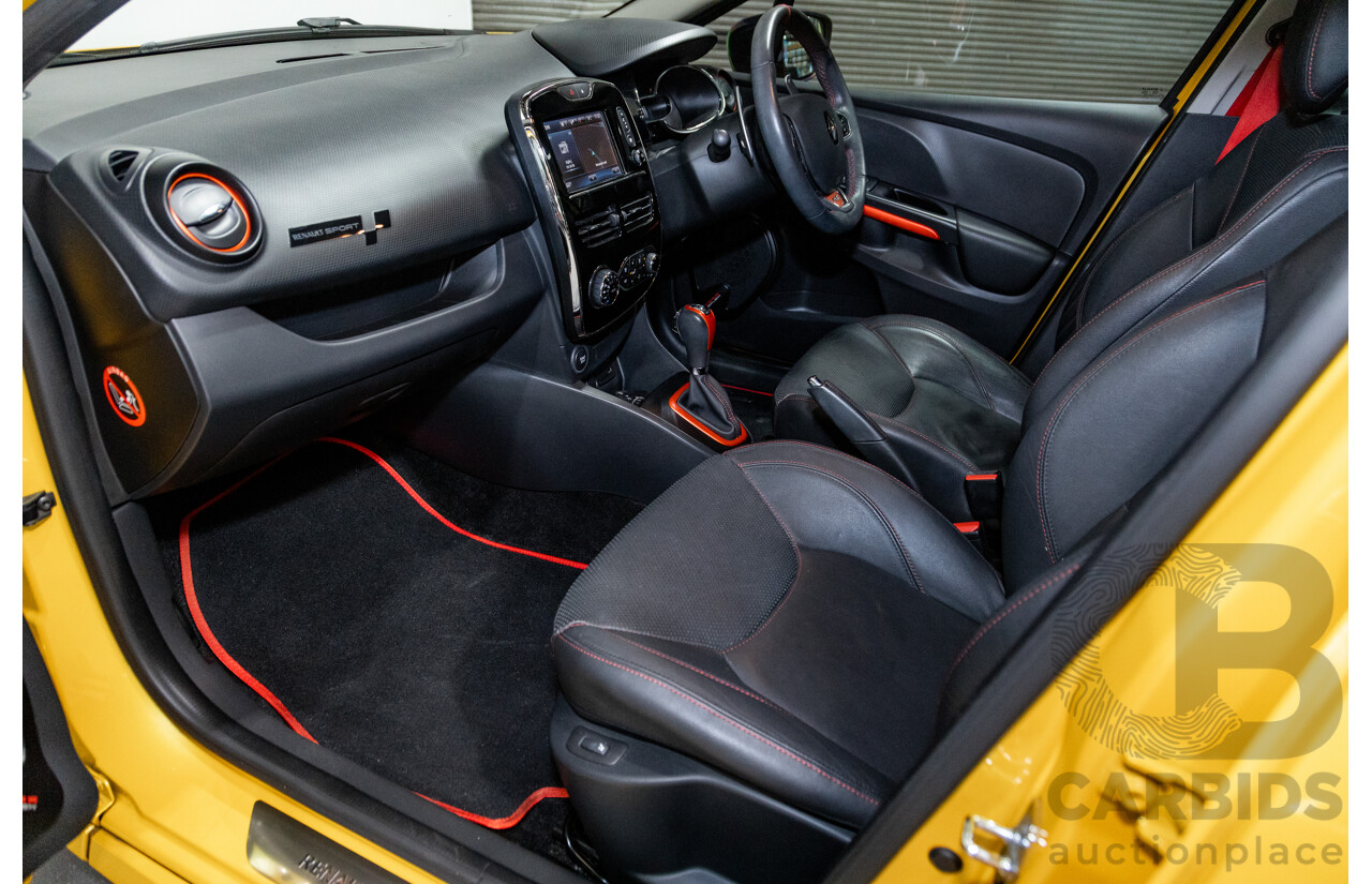 12/2013 Renault Clio RS 200 Sport X98 5d Hatchback Liquid Yellow Metallic Turbo 1.6L