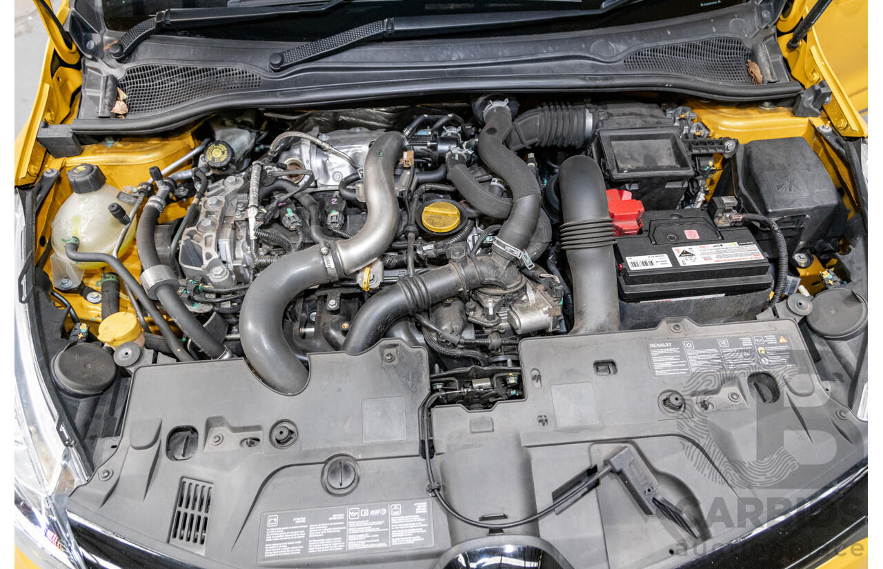 12/2013 Renault Clio RS 200 Sport X98 5d Hatchback Liquid Yellow Metallic Turbo 1.6L