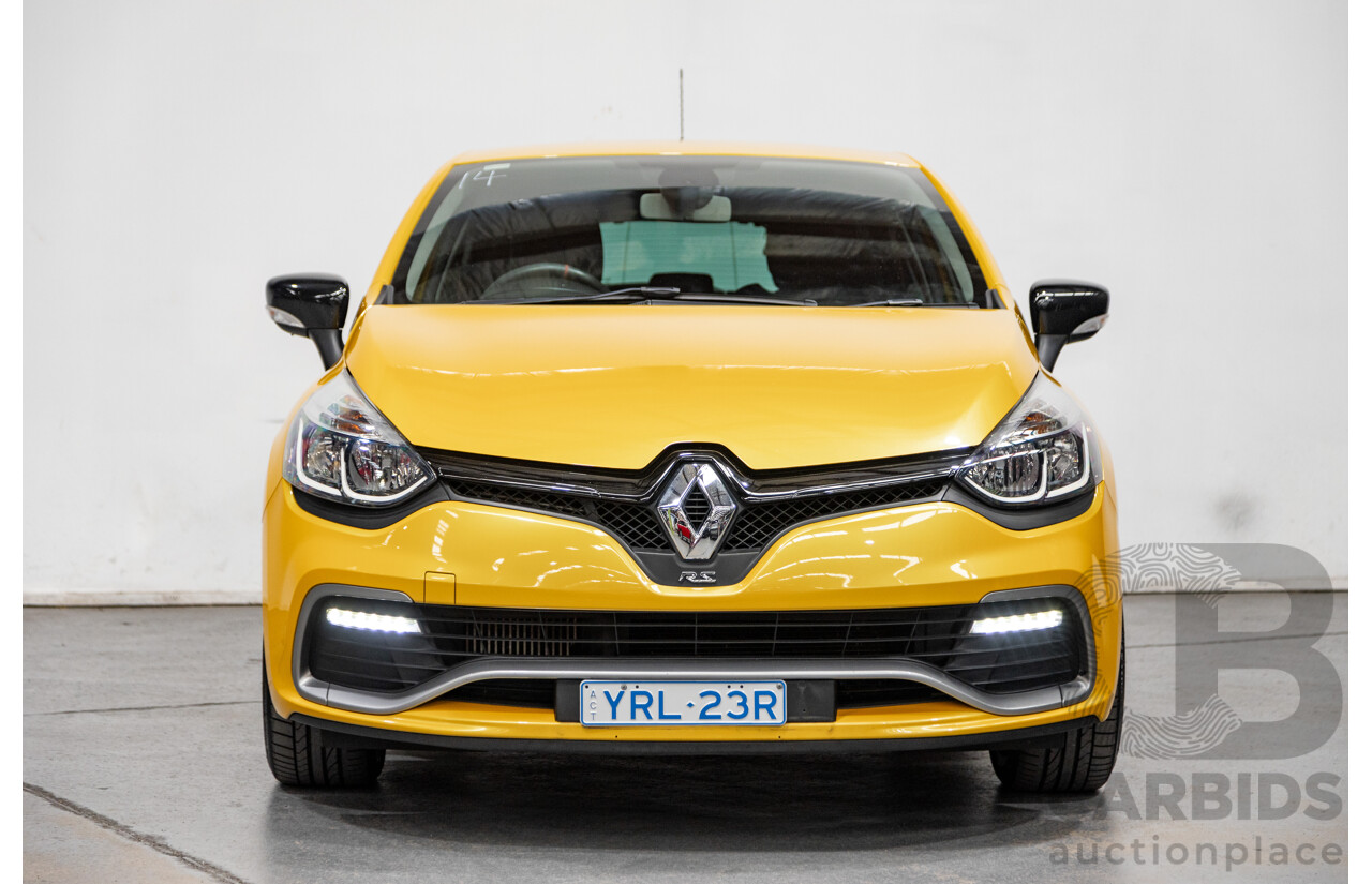 12/2013 Renault Clio RS 200 Sport X98 5d Hatchback Liquid Yellow Metallic Turbo 1.6L