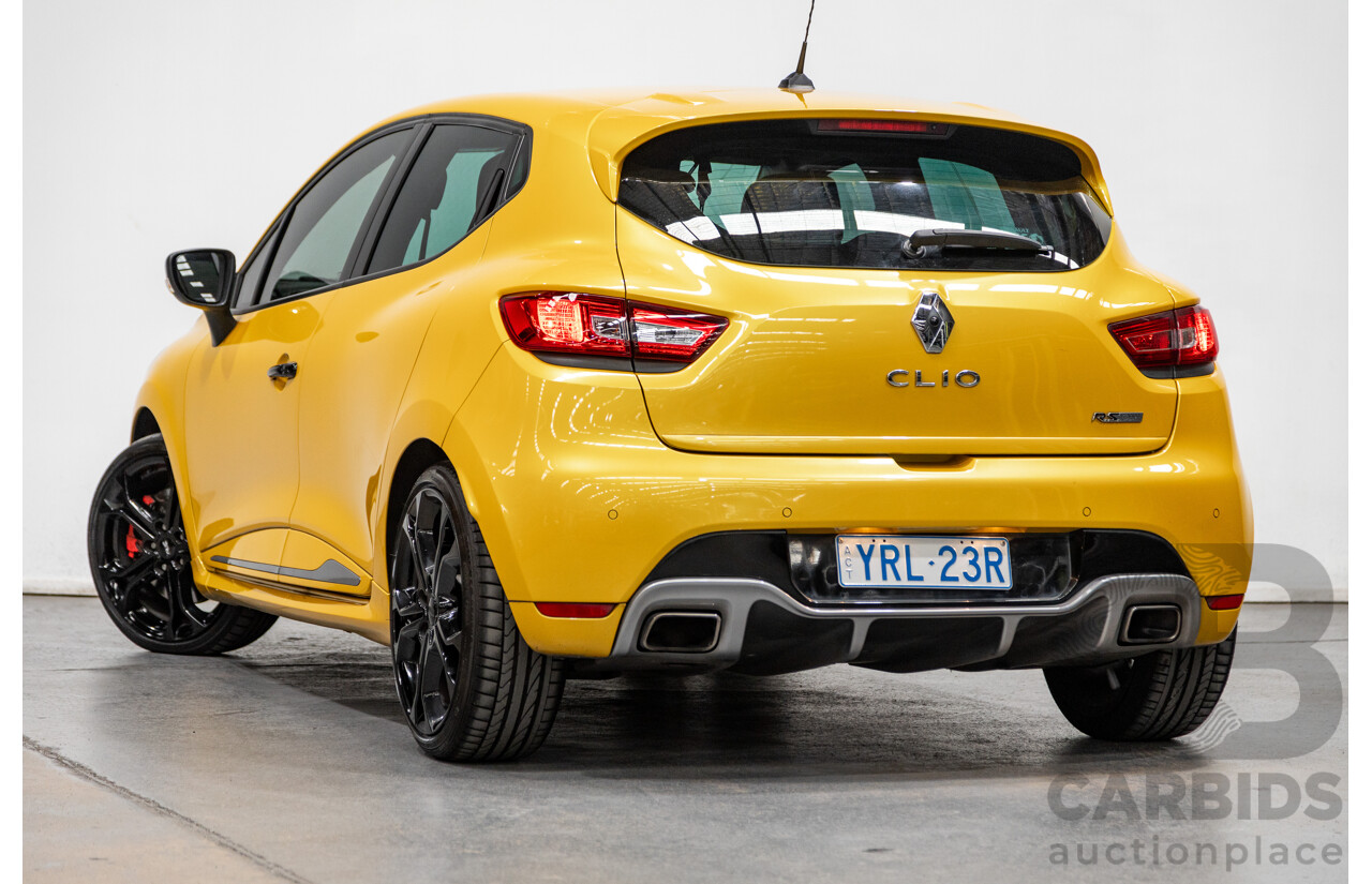12/2013 Renault Clio RS 200 Sport X98 5d Hatchback Liquid Yellow Metallic Turbo 1.6L