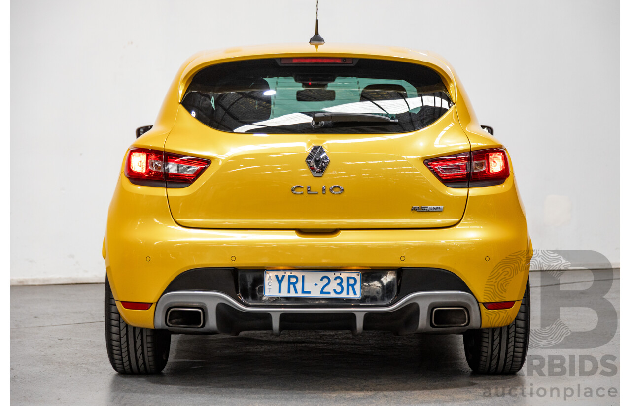 12/2013 Renault Clio RS 200 Sport X98 5d Hatchback Liquid Yellow Metallic Turbo 1.6L