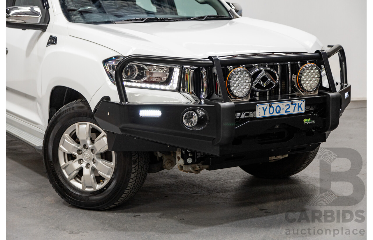 07/2020 Saic Motors LDV T60 Luxe (4x4) SK8C MY20 4d Dual Cab Blanc White Turbo Diesel 2.8L