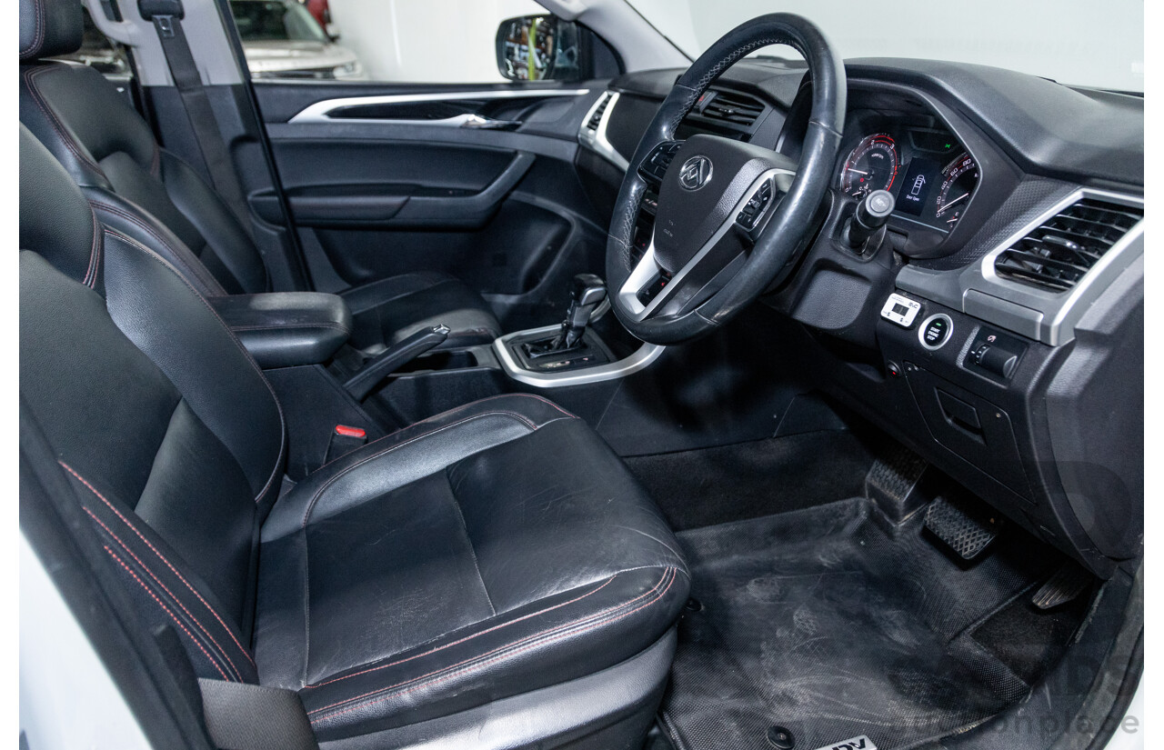 07/2020 Saic Motors LDV T60 Luxe (4x4) SK8C MY20 4d Dual Cab Blanc White Turbo Diesel 2.8L