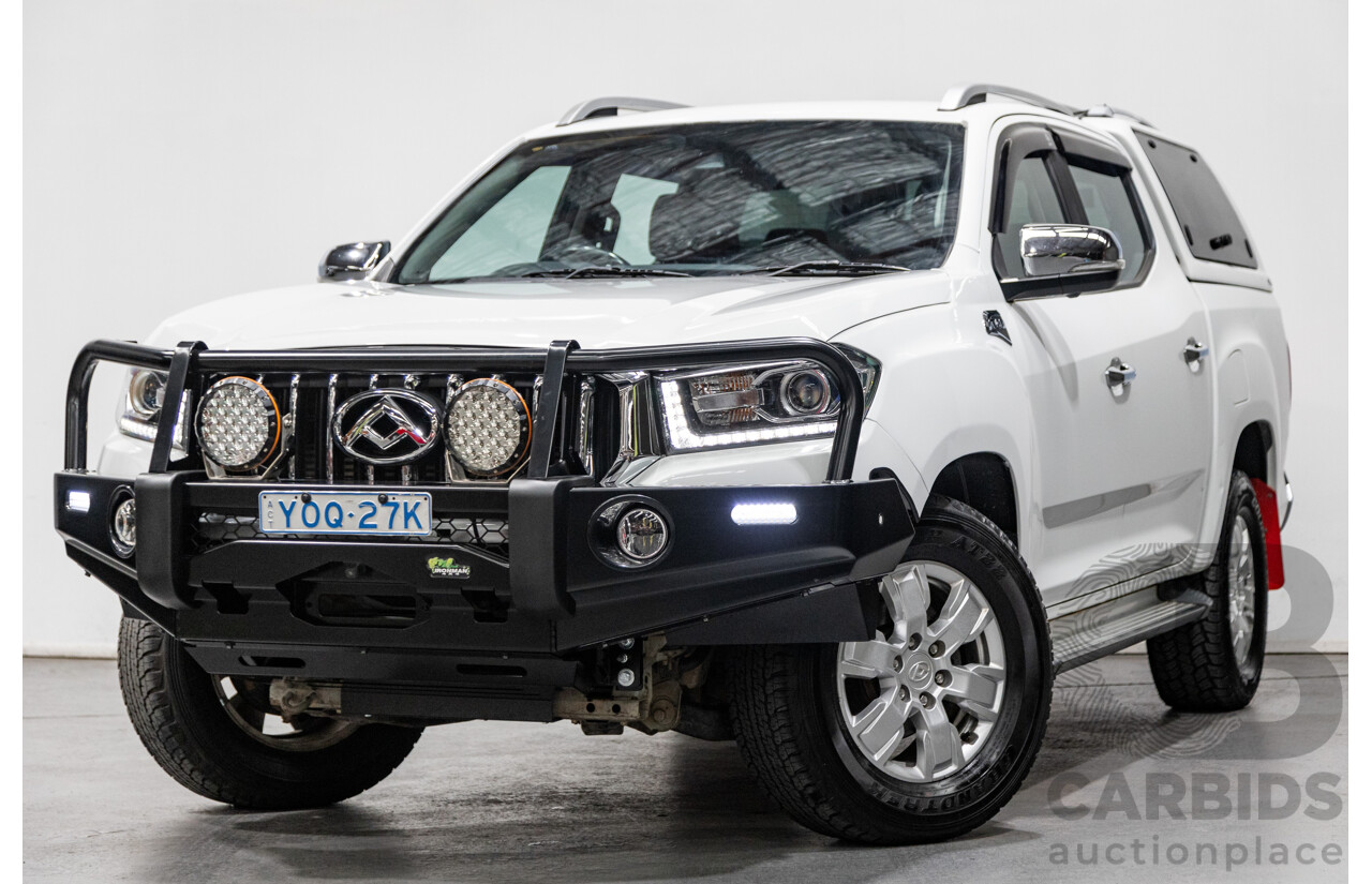 07/2020 Saic Motors LDV T60 Luxe (4x4) SK8C MY20 4d Dual Cab Blanc White Turbo Diesel 2.8L