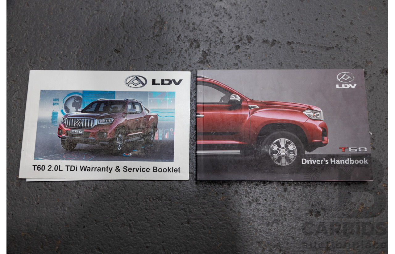 07/2020 Saic Motors LDV T60 Luxe (4x4) SK8C MY20 4d Dual Cab Blanc White Turbo Diesel 2.8L