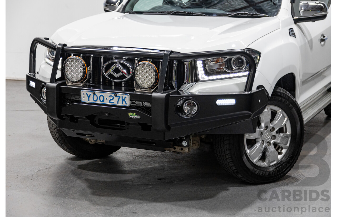 07/2020 Saic Motors LDV T60 Luxe (4x4) SK8C MY20 4d Dual Cab Blanc White Turbo Diesel 2.8L