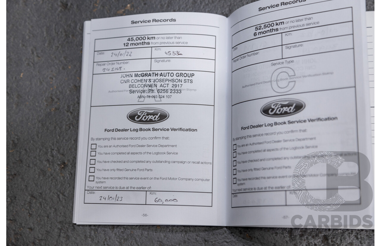 8/2019 Ford Ranger XLT 3.2 (4x4) PX MKII MY19Dual Cab Utility Lightning Blue Turbo Diesel 3.2L