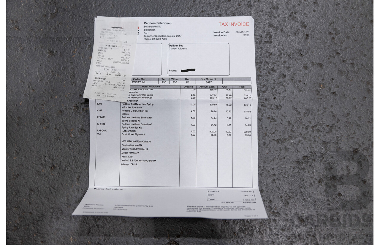 8/2019 Ford Ranger XLT 3.2 (4x4) PX MKII MY19Dual Cab Utility Lightning Blue Turbo Diesel 3.2L