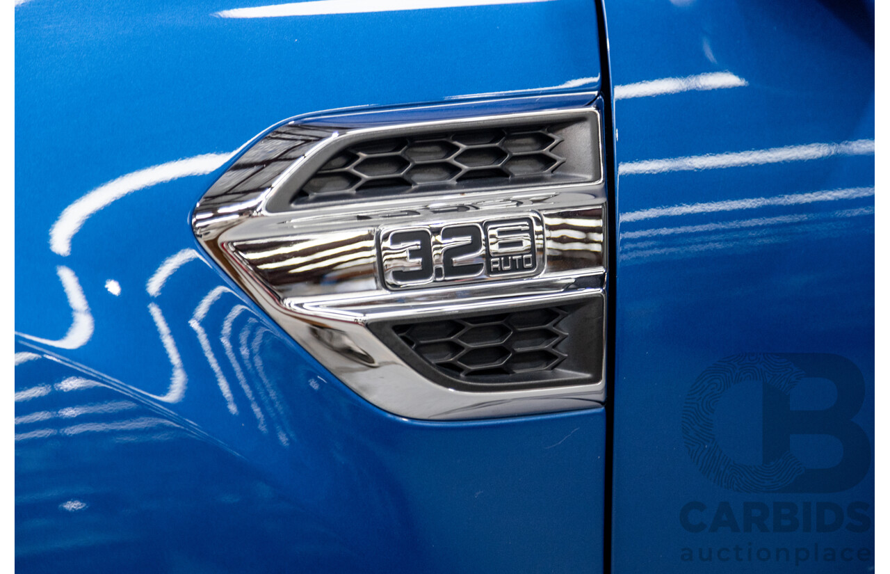 8/2019 Ford Ranger XLT 3.2 (4x4) PX MKII MY19Dual Cab Utility Lightning Blue Turbo Diesel 3.2L