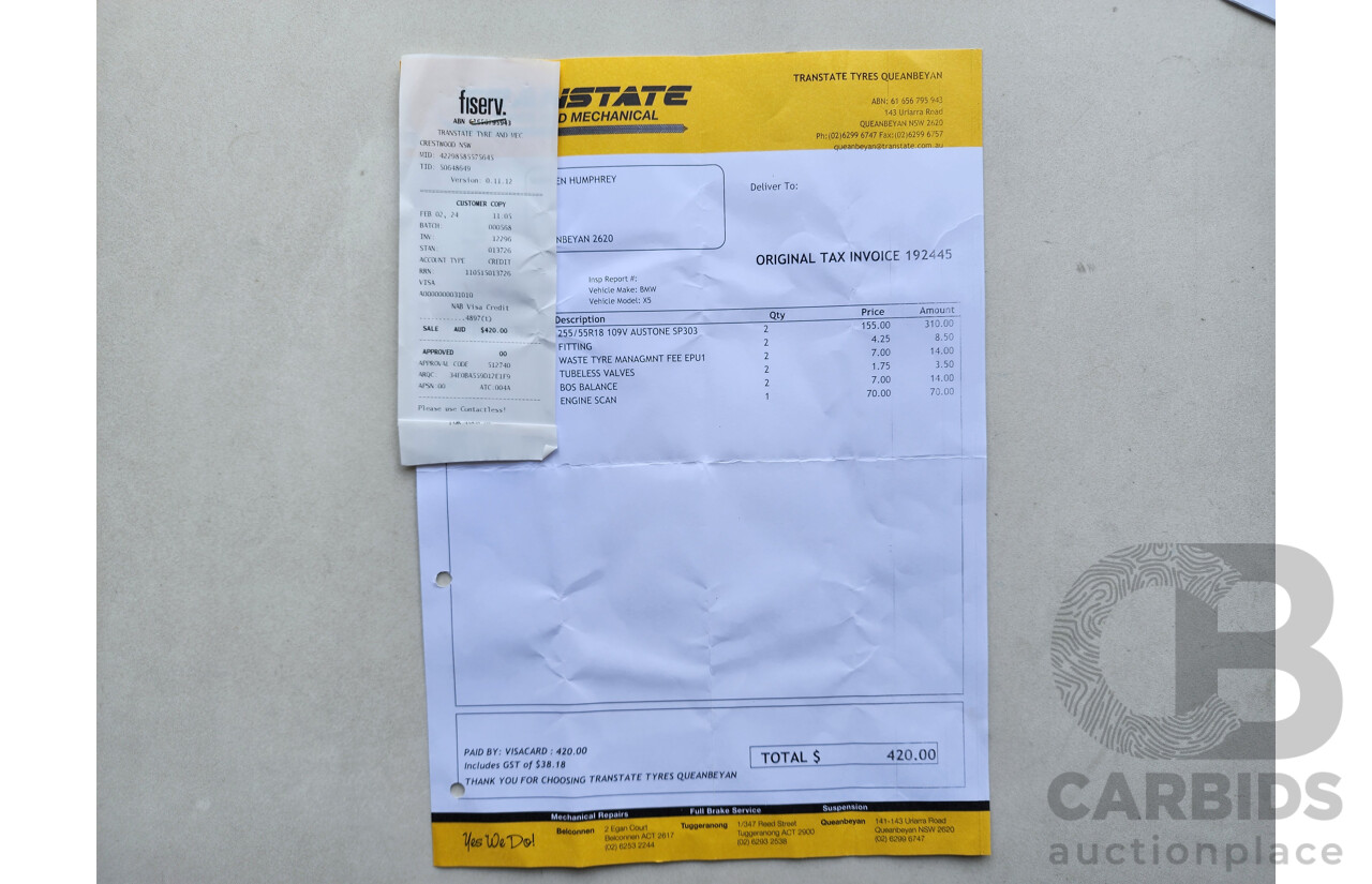 02/2009 Bmw X5 xDRIVE30d 4x4 E70 MY09 4D Wagon Silver Or Chrome 3.0L