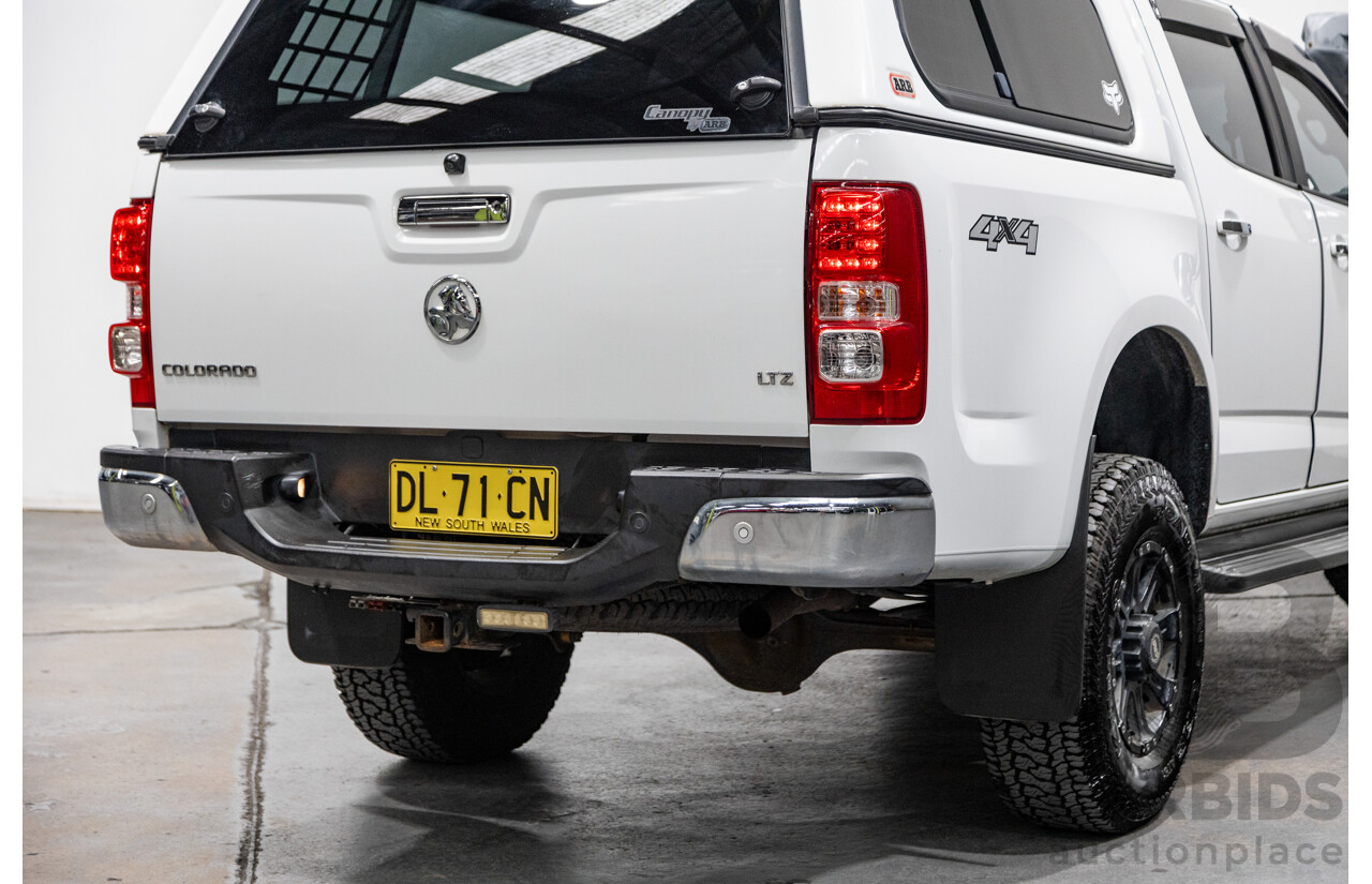 3/2015 Holden Colorado LTZ (4x4) RG MY15 4d Crew Cab P/Up White Turbo Diesel 2.8L