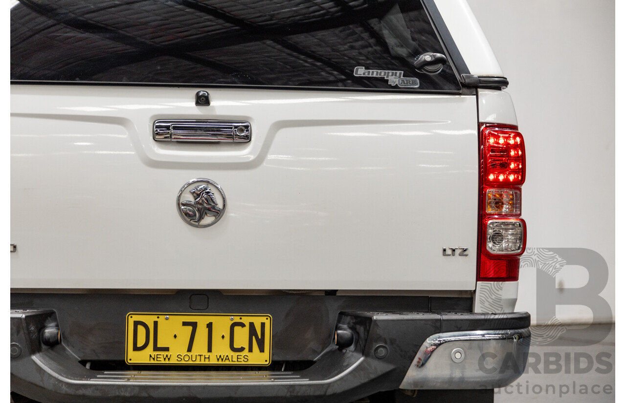 3/2015 Holden Colorado LTZ (4x4) RG MY15 4d Crew Cab P/Up White Turbo Diesel 2.8L