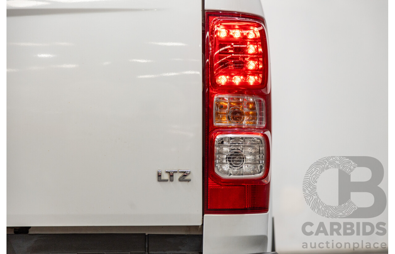 3/2015 Holden Colorado LTZ (4x4) RG MY15 4d Crew Cab P/Up White Turbo Diesel 2.8L