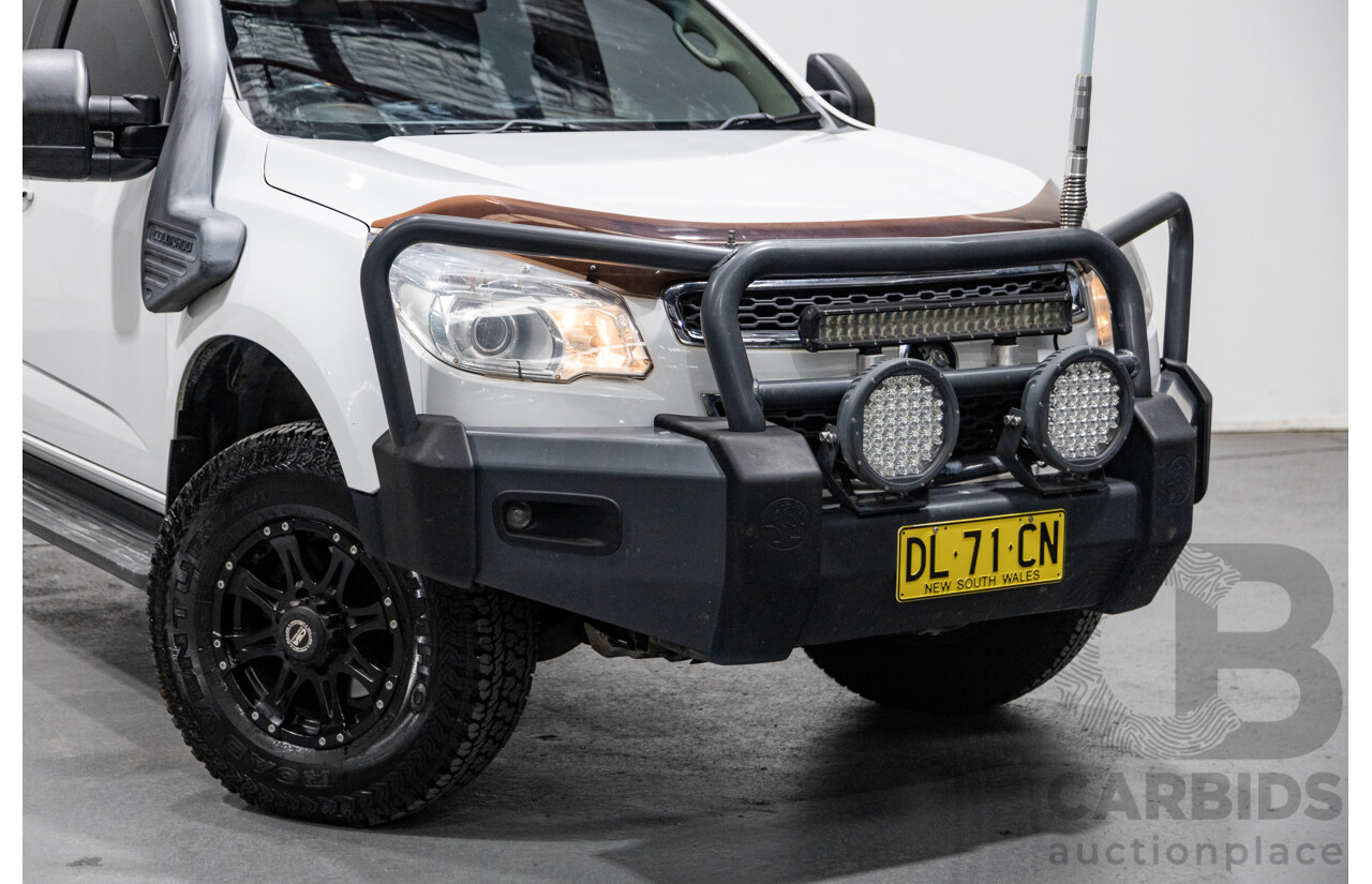 3/2015 Holden Colorado LTZ (4x4) RG MY15 4d Crew Cab P/Up White Turbo Diesel 2.8L