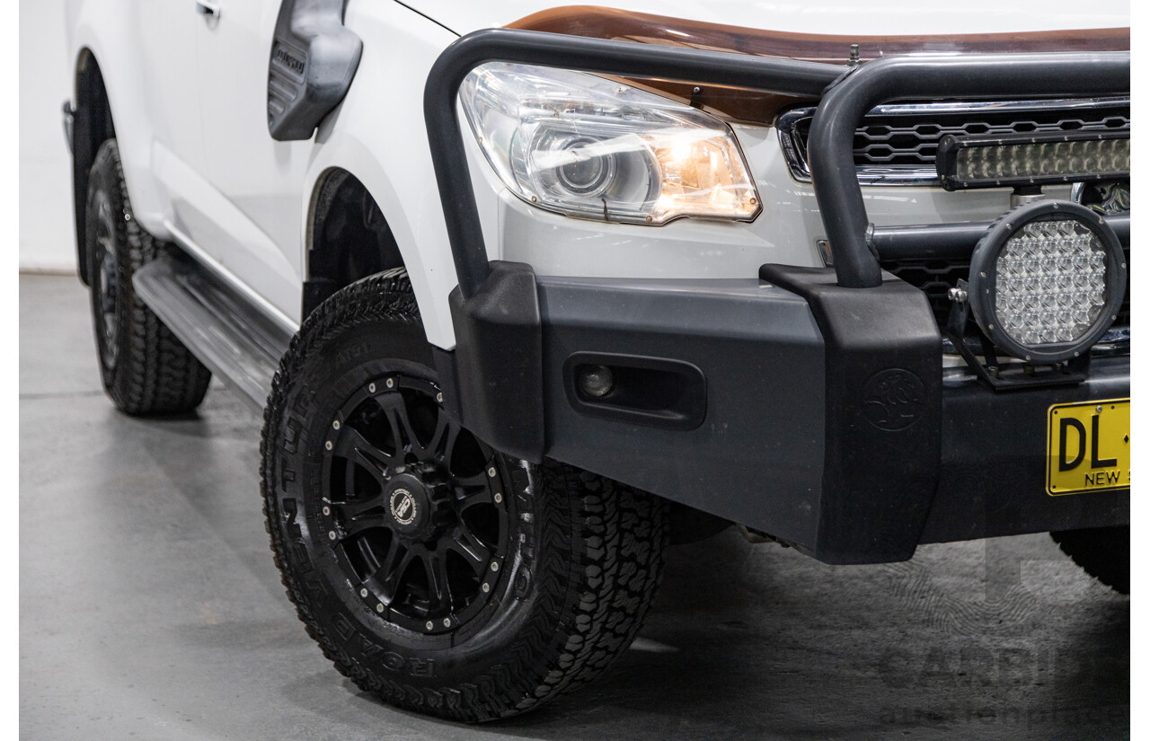 3/2015 Holden Colorado LTZ (4x4) RG MY15 4d Crew Cab P/Up White Turbo Diesel 2.8L