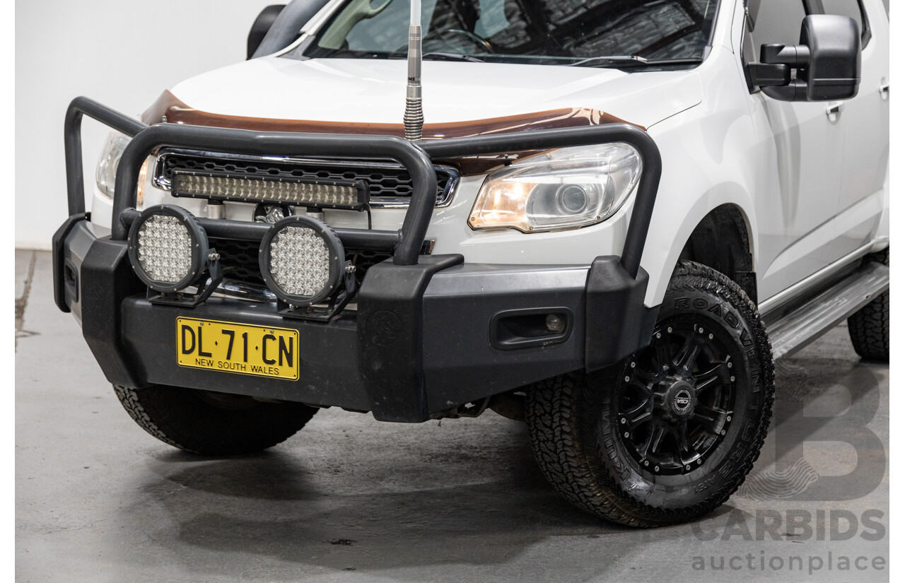 3/2015 Holden Colorado LTZ (4x4) RG MY15 4d Crew Cab P/Up White Turbo Diesel 2.8L