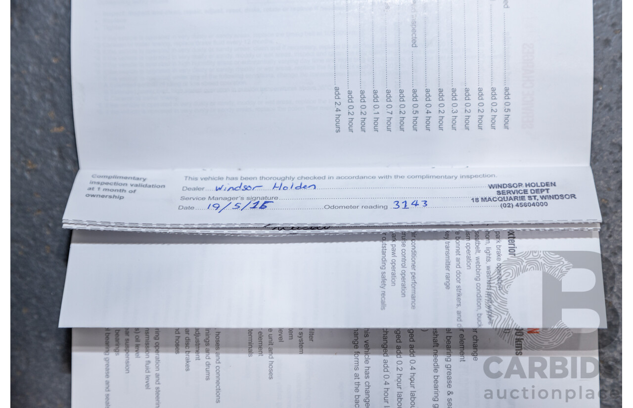 3/2015 Holden Colorado LTZ (4x4) RG MY15 4d Crew Cab P/Up White Turbo Diesel 2.8L