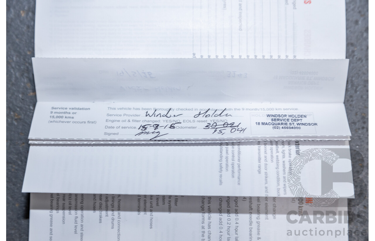 3/2015 Holden Colorado LTZ (4x4) RG MY15 4d Crew Cab P/Up White Turbo Diesel 2.8L