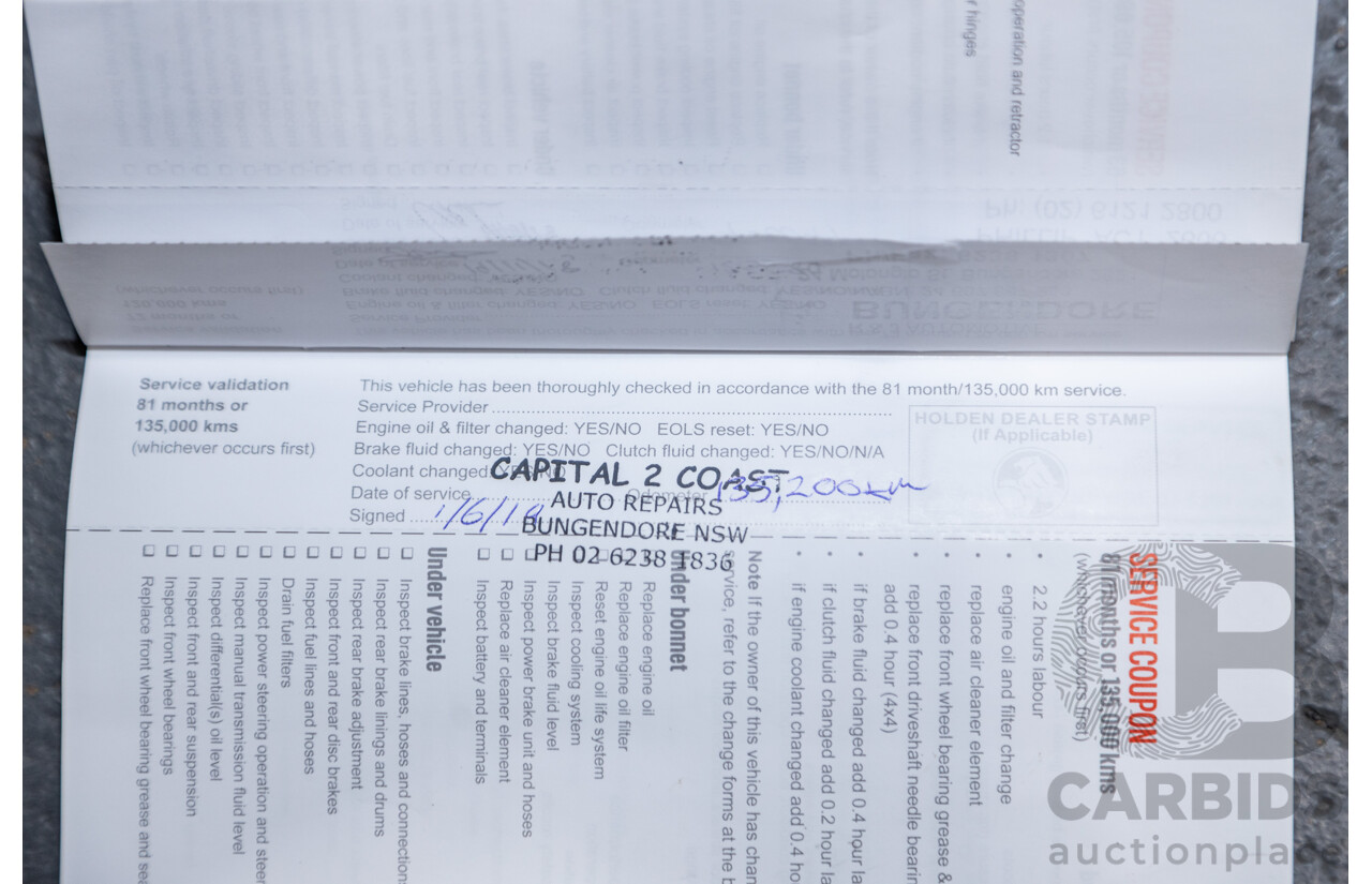 3/2015 Holden Colorado LTZ (4x4) RG MY15 4d Crew Cab P/Up White Turbo Diesel 2.8L