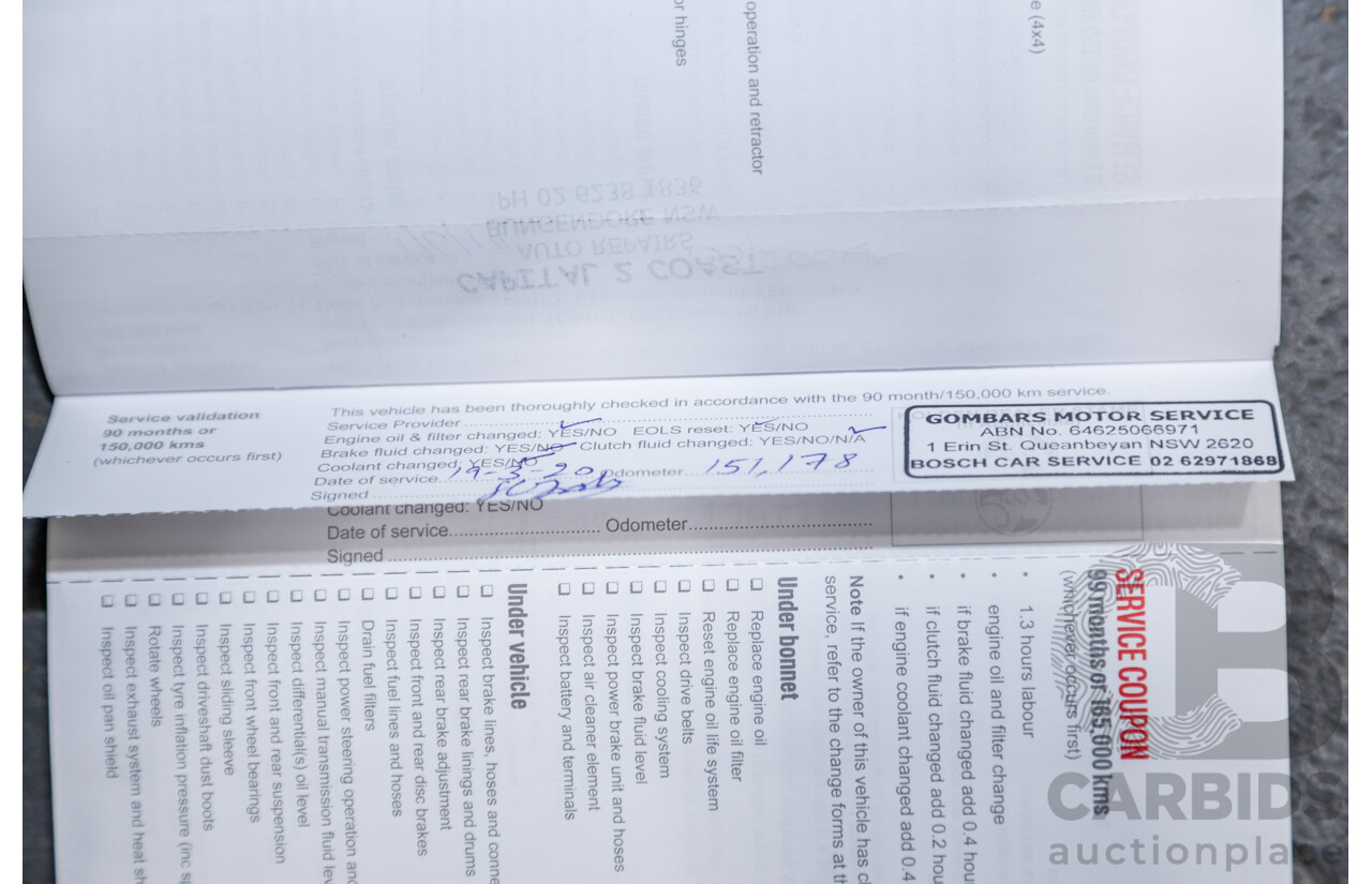 3/2015 Holden Colorado LTZ (4x4) RG MY15 4d Crew Cab P/Up White Turbo Diesel 2.8L