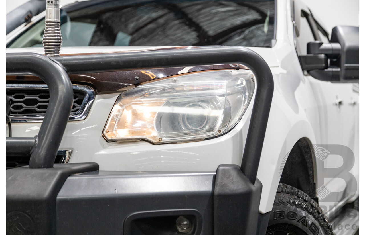 3/2015 Holden Colorado LTZ (4x4) RG MY15 4d Crew Cab P/Up White Turbo Diesel 2.8L