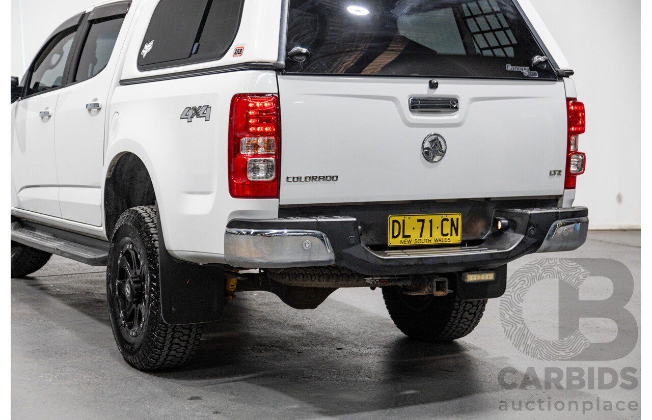3/2015 Holden Colorado LTZ (4x4) RG MY15 4d Crew Cab P/Up White Turbo Diesel 2.8L