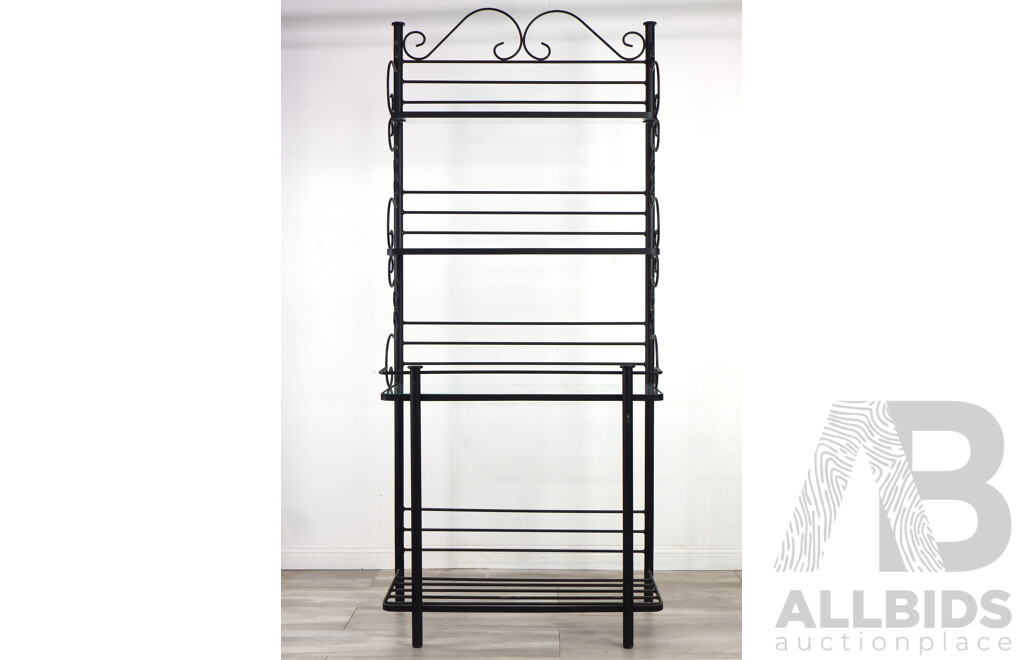 Modern Metal Painted Bakers Stand