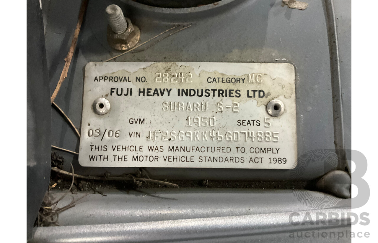 3/2006 Subaru Forester X (AWD) MY06 4d Wagon Silver 2.5L