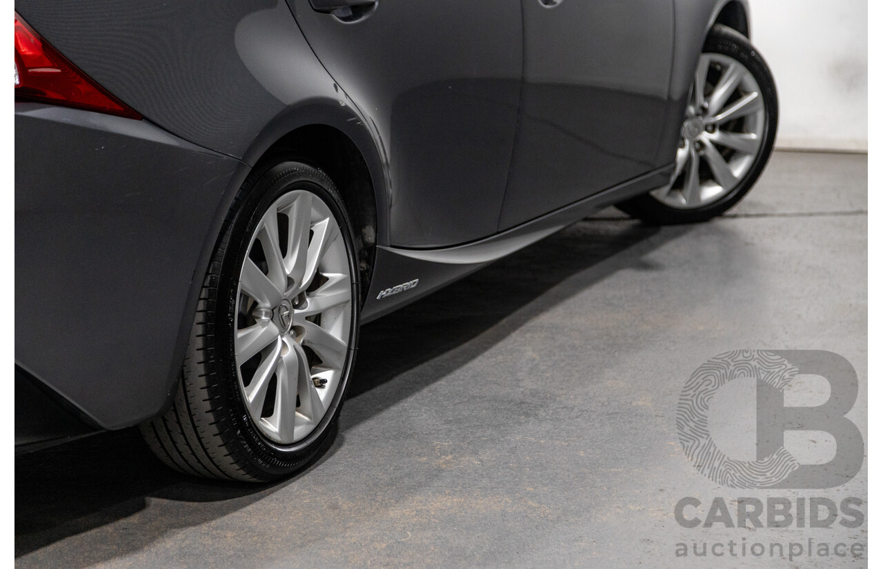 7/2015 Lexus IS300h Luxury Hybrid AVE30R MY15 4d Sedan Mercury Grey Metallic 2.5L - Hybrid