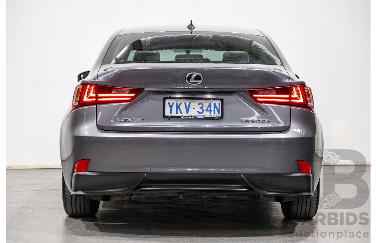 7/2015 Lexus IS300h Luxury Hybrid AVE30R MY15 4d Sedan Mercury Grey Metallic 2.5L - Hybrid