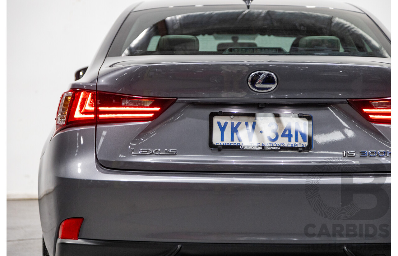 7/2015 Lexus IS300h Luxury Hybrid AVE30R MY15 4d Sedan Mercury Grey Metallic 2.5L - Hybrid
