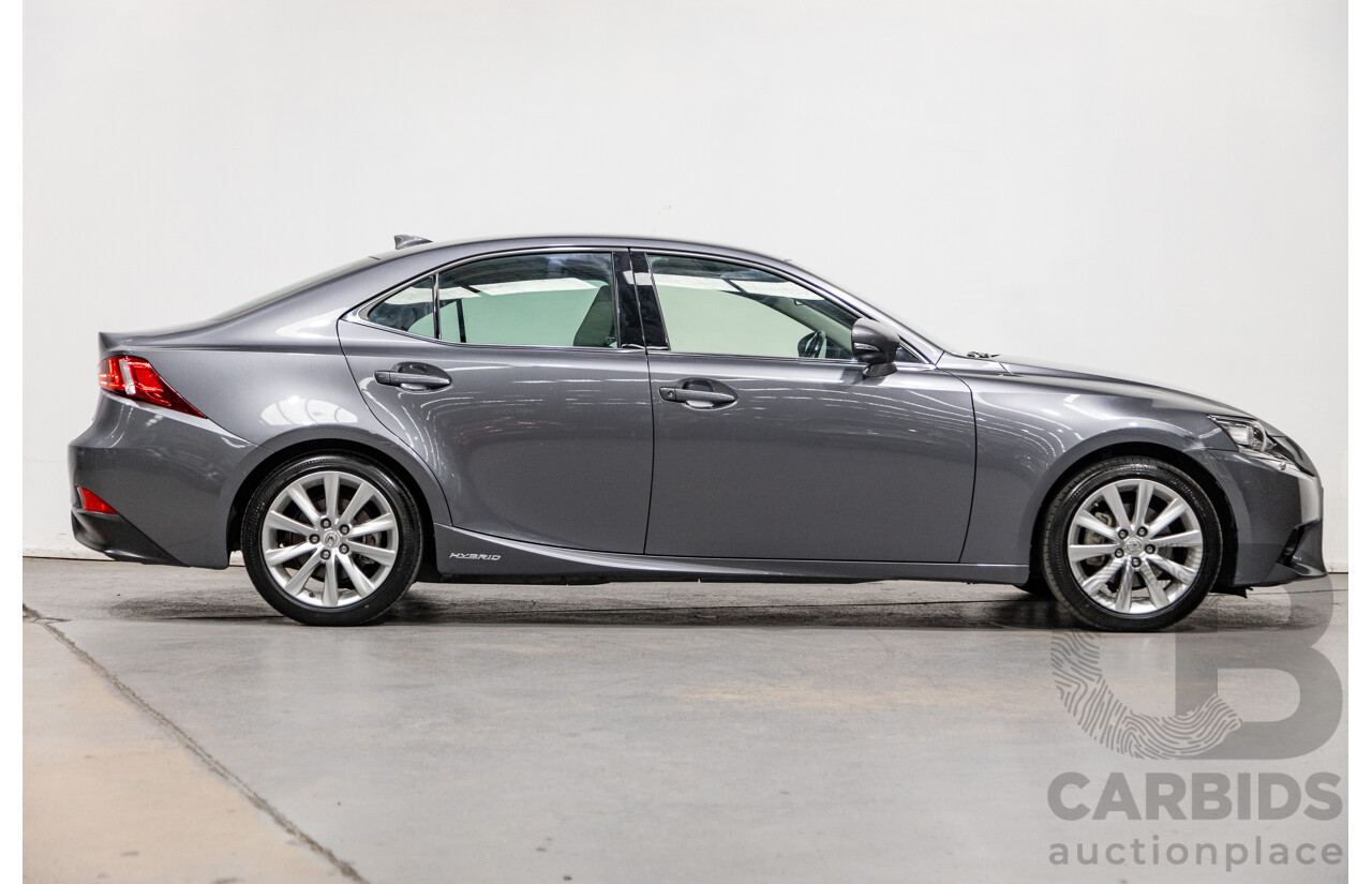 7/2015 Lexus IS300h Luxury Hybrid AVE30R MY15 4d Sedan Mercury Grey Metallic 2.5L - Hybrid