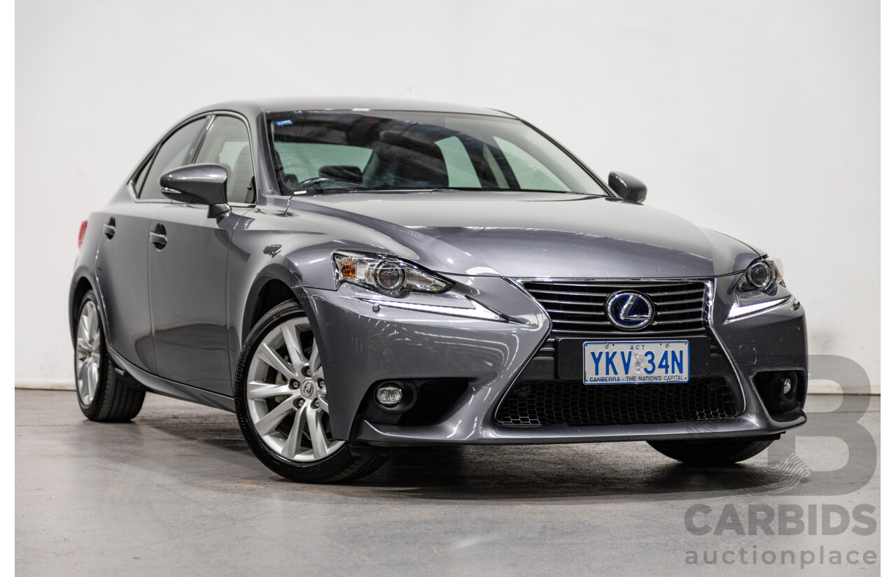 7/2015 Lexus IS300h Luxury Hybrid AVE30R MY15 4d Sedan Mercury Grey Metallic 2.5L - Hybrid