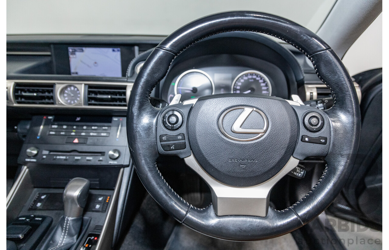 7/2015 Lexus IS300h Luxury Hybrid AVE30R MY15 4d Sedan Mercury Grey Metallic 2.5L - Hybrid