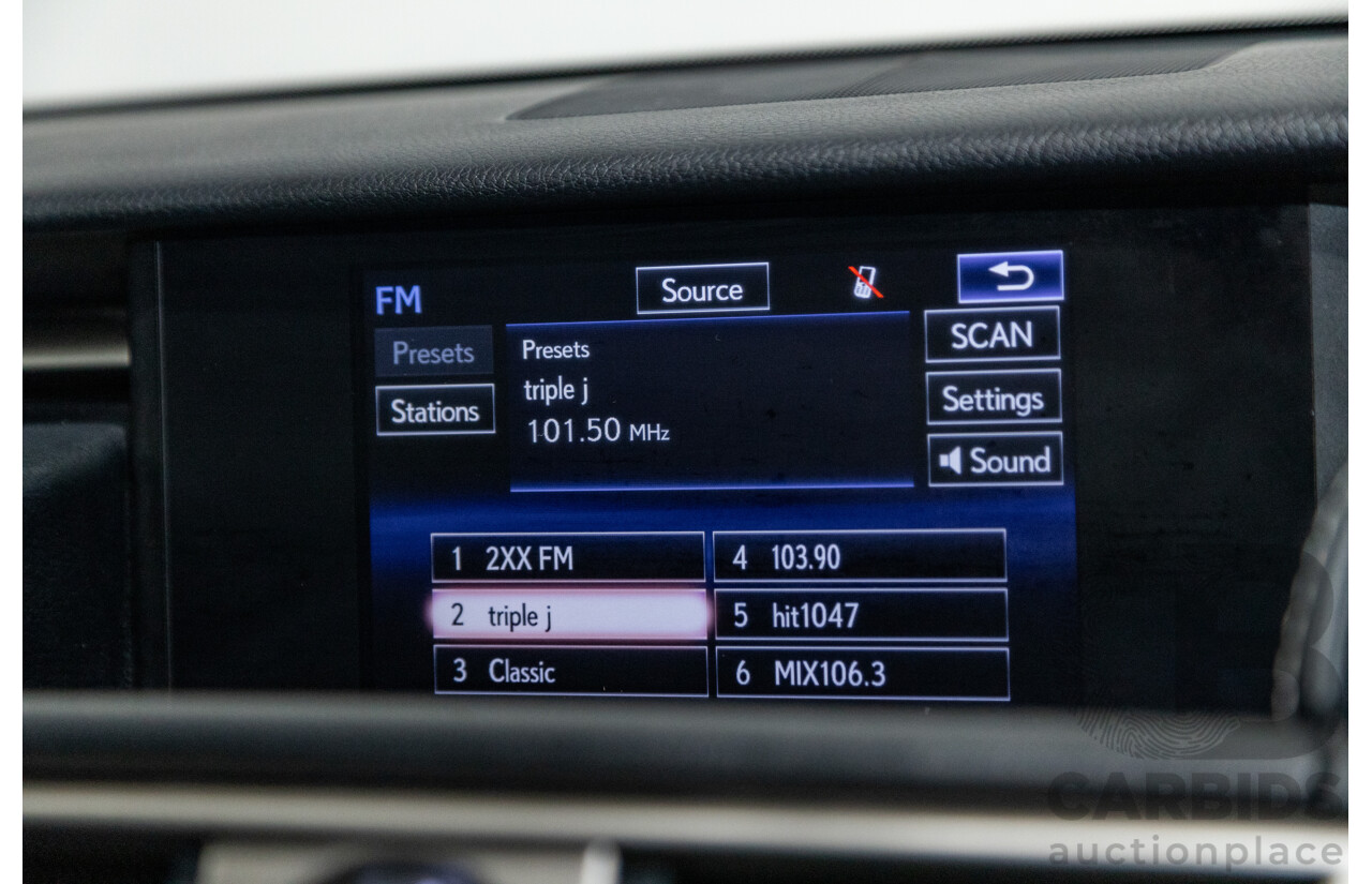 7/2015 Lexus IS300h Luxury Hybrid AVE30R MY15 4d Sedan Mercury Grey Metallic 2.5L - Hybrid