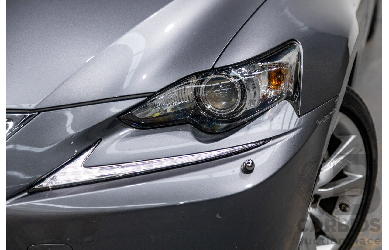 7/2015 Lexus IS300h Luxury Hybrid AVE30R MY15 4d Sedan Mercury Grey Metallic 2.5L - Hybrid