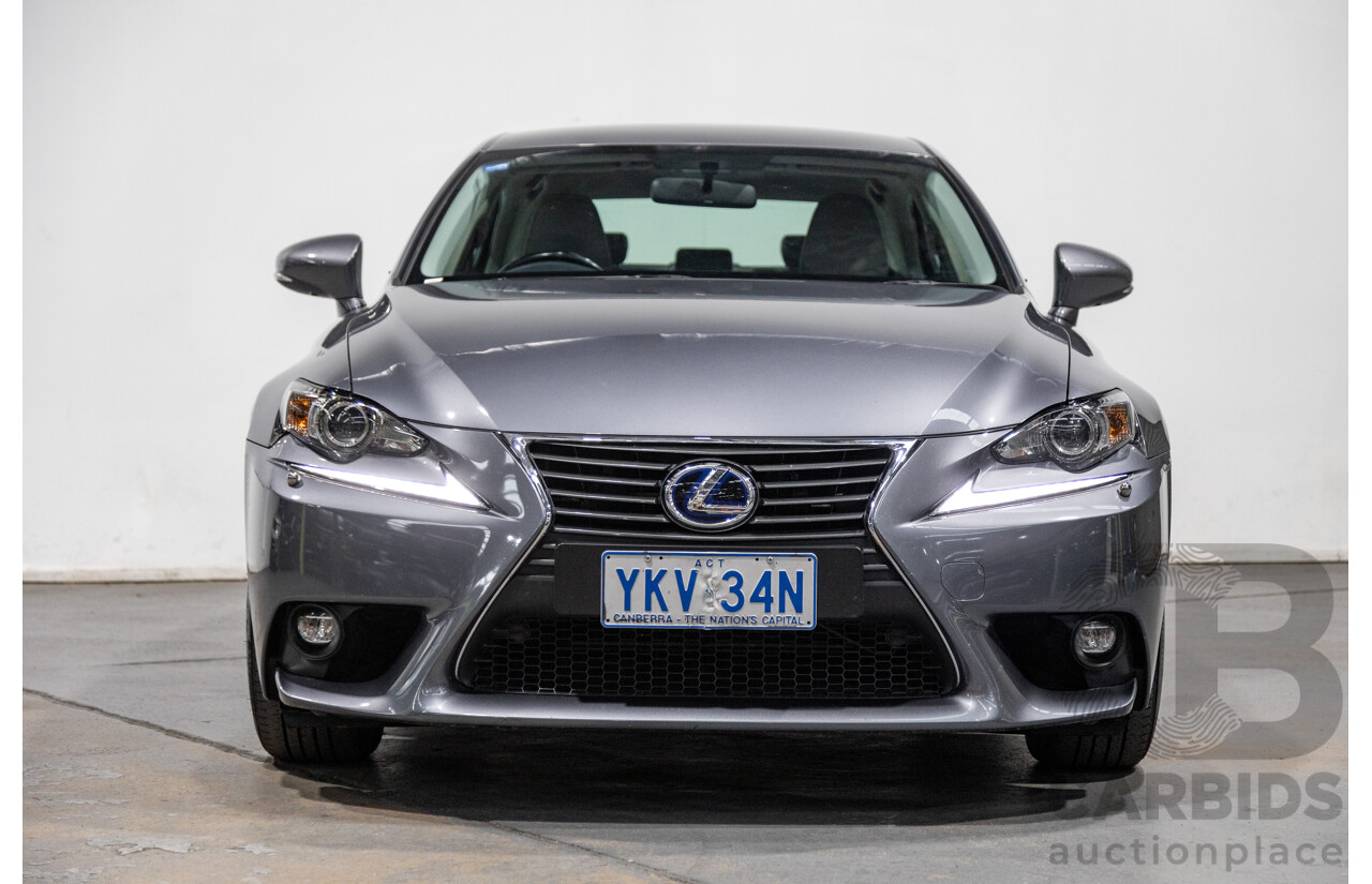 7/2015 Lexus IS300h Luxury Hybrid AVE30R MY15 4d Sedan Mercury Grey Metallic 2.5L - Hybrid