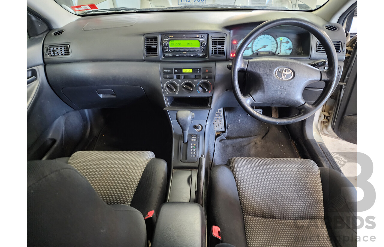 03/2005 Toyota Corolla CONQUEST SECA FWD ZZE122R 5D Hatchback Silver 1.8L