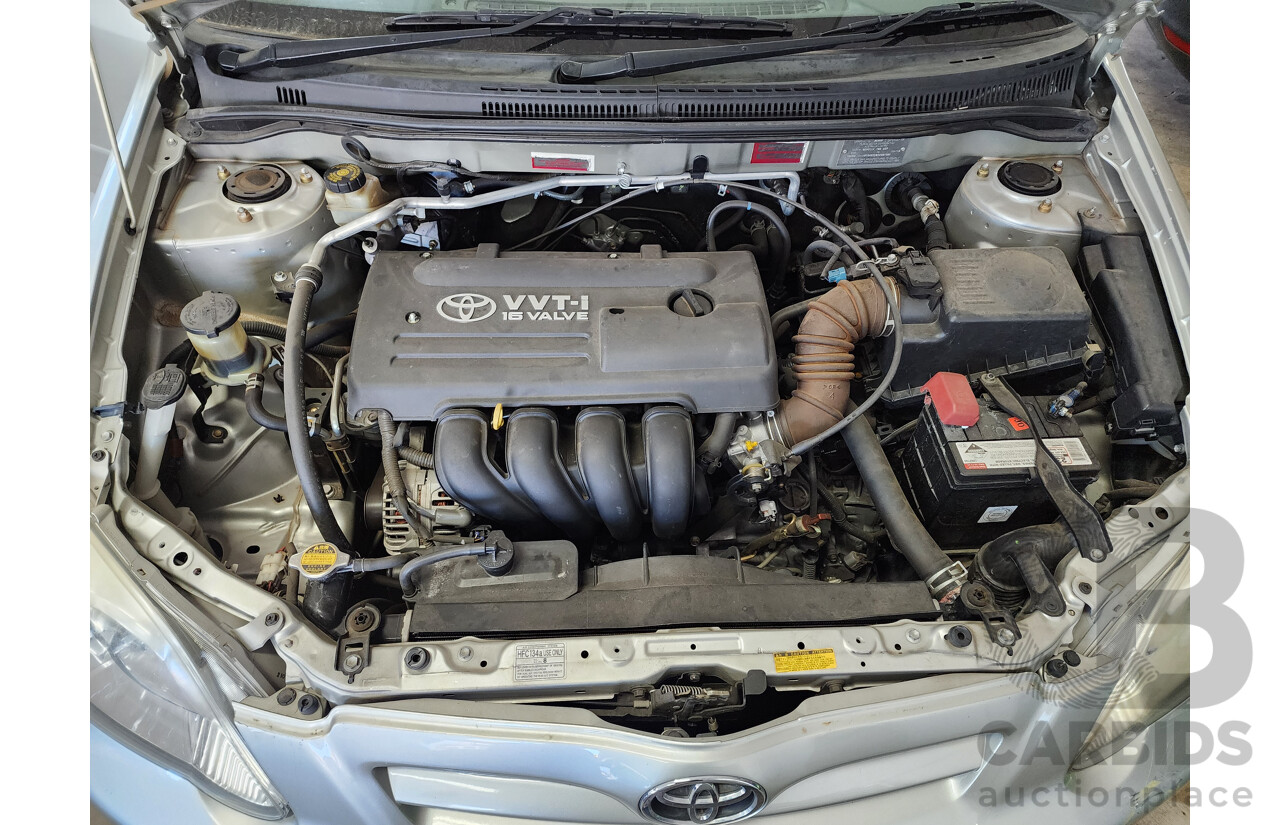 03/2005 Toyota Corolla CONQUEST SECA FWD ZZE122R 5D Hatchback Silver 1.8L