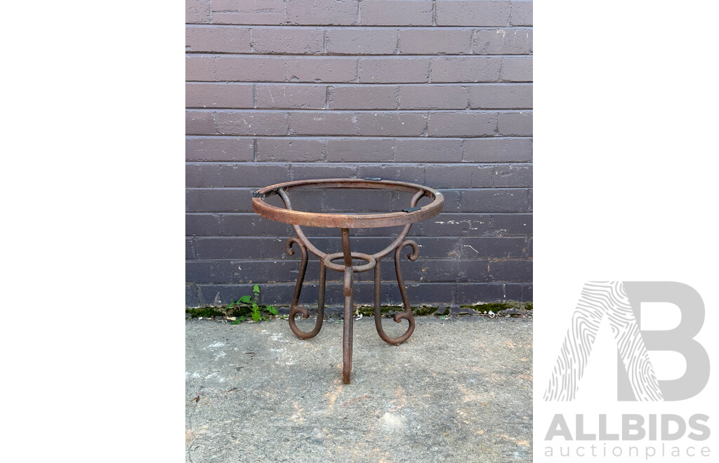 Wrought Iron Painted Table Base