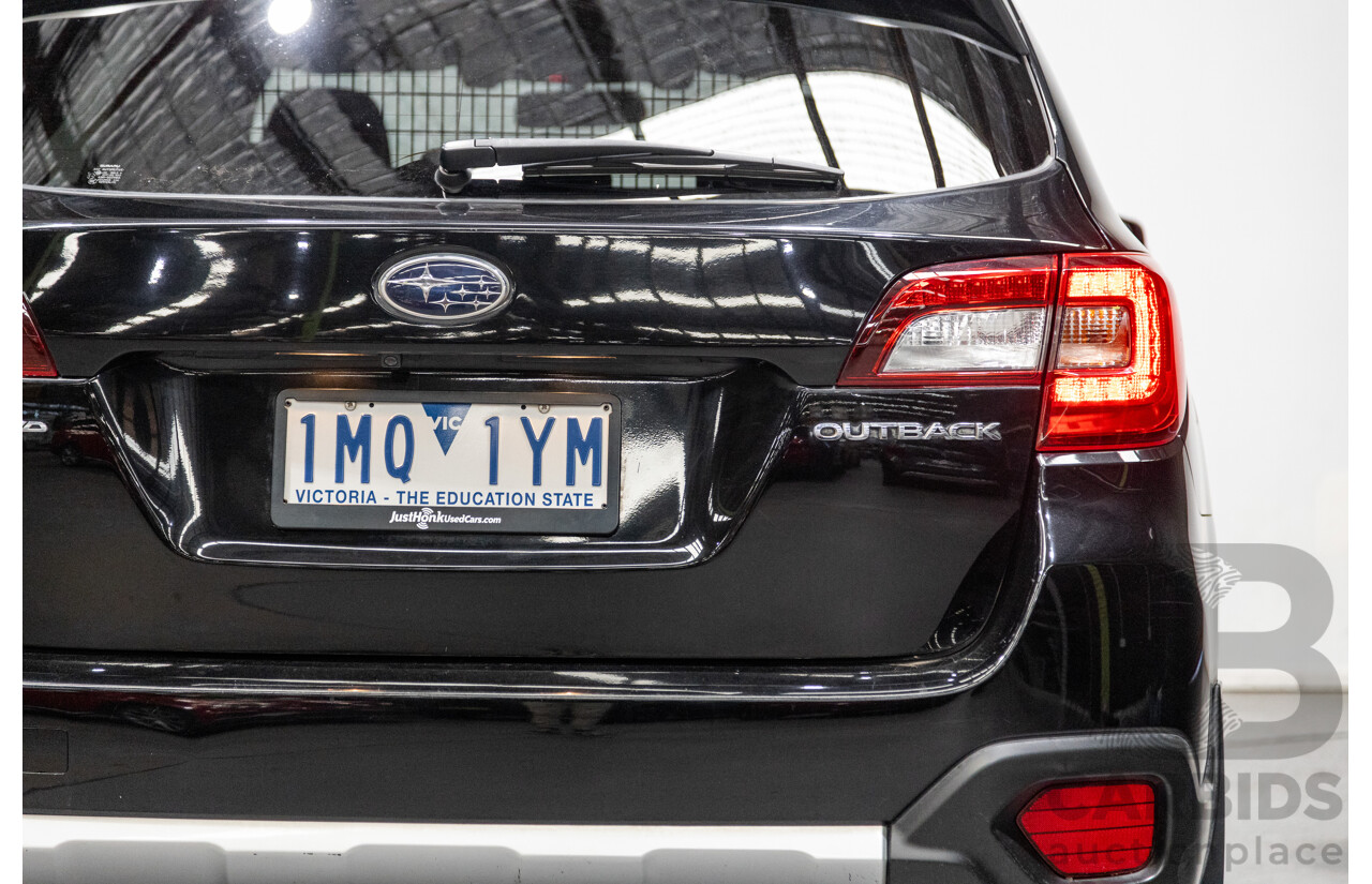 3/2018 Subaru Outback 2.5i (AWD) 5GEN B6A MY18 4d Wagon Crystal Black Mica 2.5L