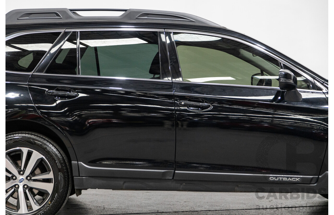 3/2018 Subaru Outback 2.5i (AWD) 5GEN B6A MY18 4d Wagon Crystal Black Mica 2.5L