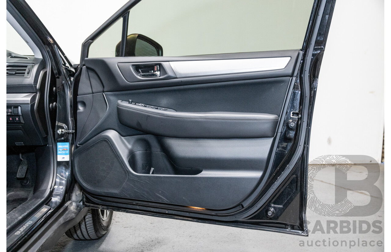 3/2018 Subaru Outback 2.5i (AWD) 5GEN B6A MY18 4d Wagon Crystal Black Mica 2.5L