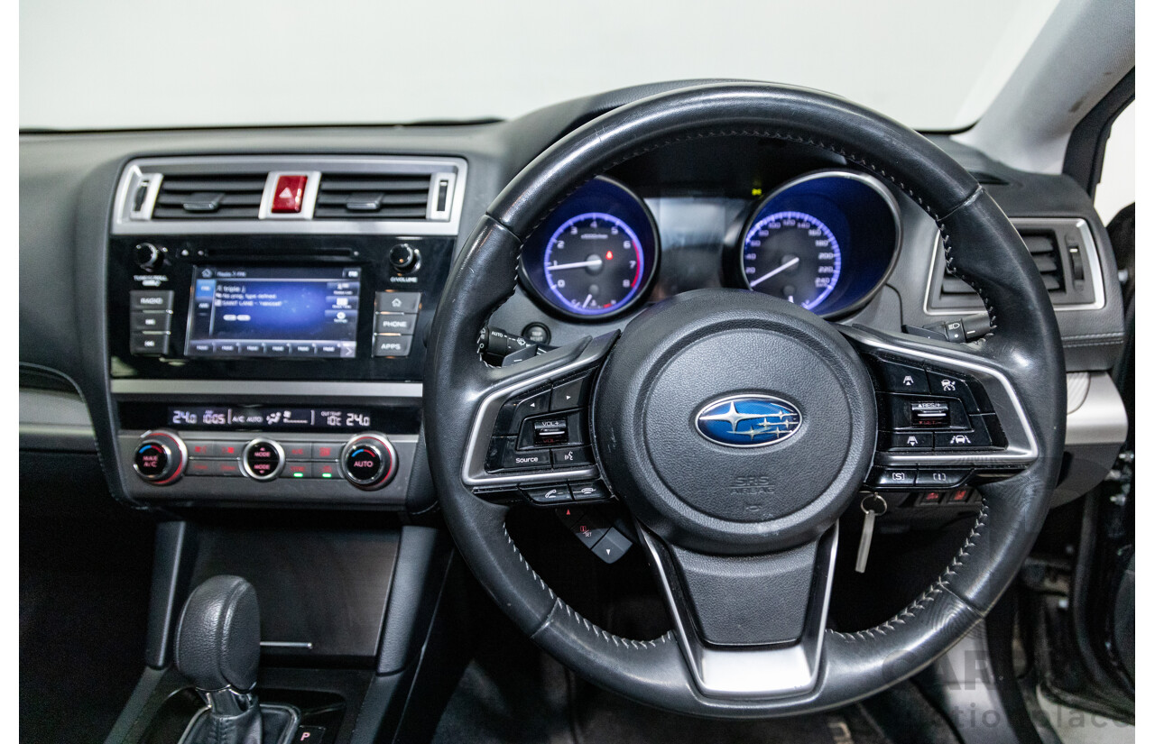 3/2018 Subaru Outback 2.5i (AWD) 5GEN B6A MY18 4d Wagon Crystal Black Mica 2.5L