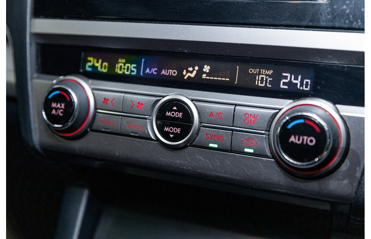 3/2018 Subaru Outback 2.5i (AWD) 5GEN B6A MY18 4d Wagon Crystal Black Mica 2.5L