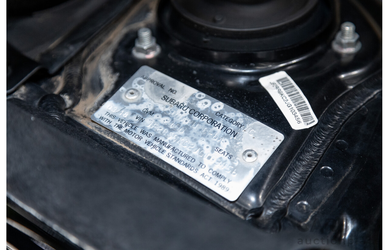 3/2018 Subaru Outback 2.5i (AWD) 5GEN B6A MY18 4d Wagon Crystal Black Mica 2.5L