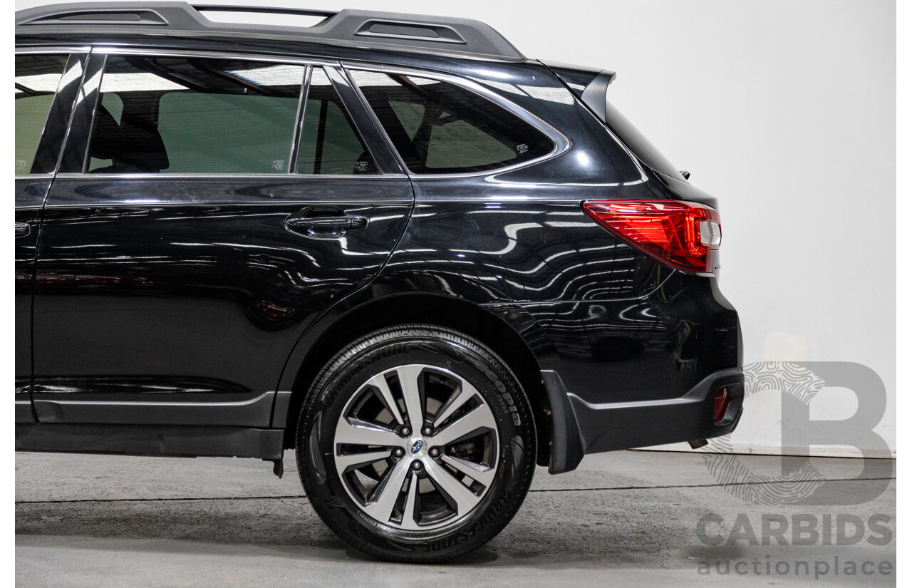 3/2018 Subaru Outback 2.5i (AWD) 5GEN B6A MY18 4d Wagon Crystal Black Mica 2.5L