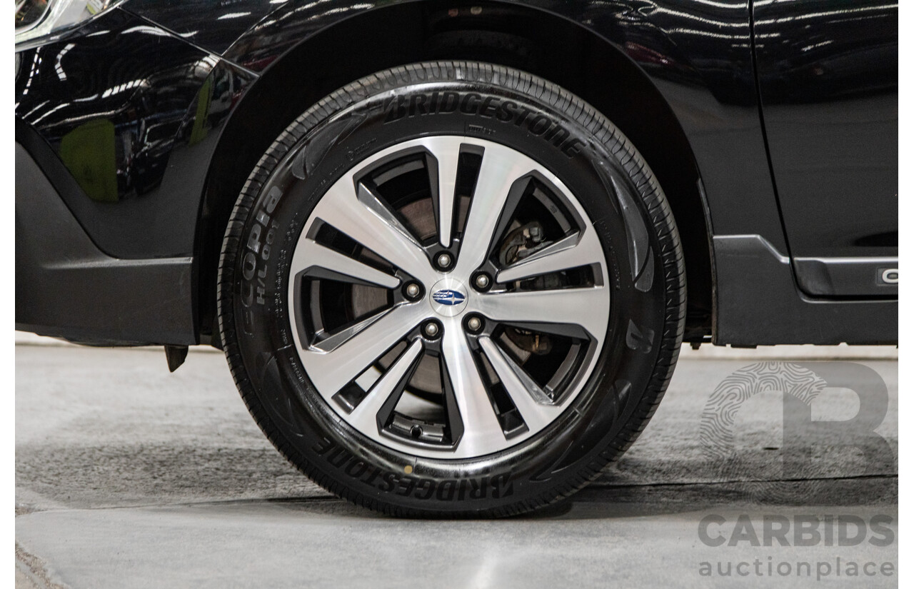 3/2018 Subaru Outback 2.5i (AWD) 5GEN B6A MY18 4d Wagon Crystal Black Mica 2.5L