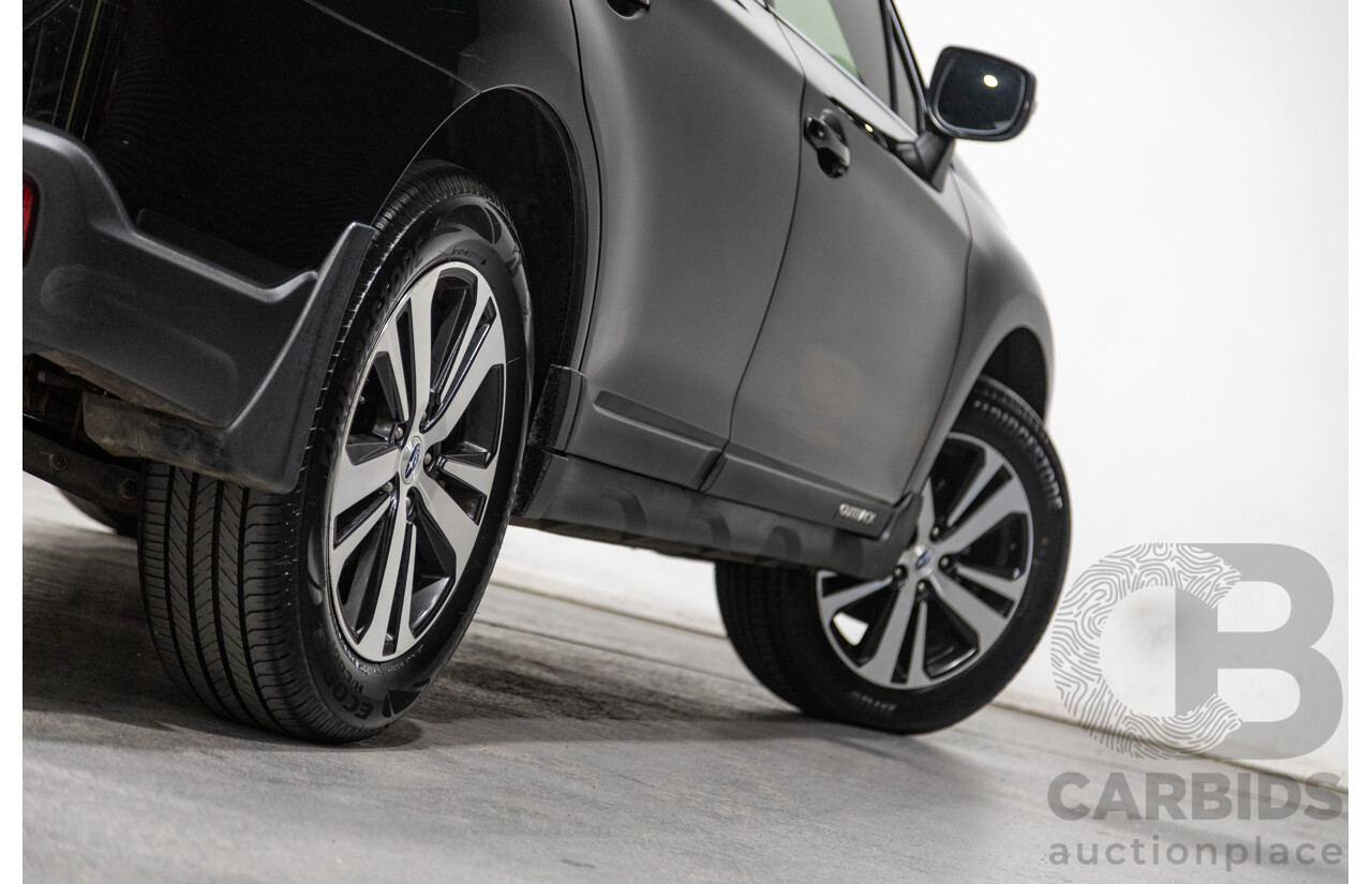 3/2018 Subaru Outback 2.5i (AWD) 5GEN B6A MY18 4d Wagon Crystal Black Mica 2.5L