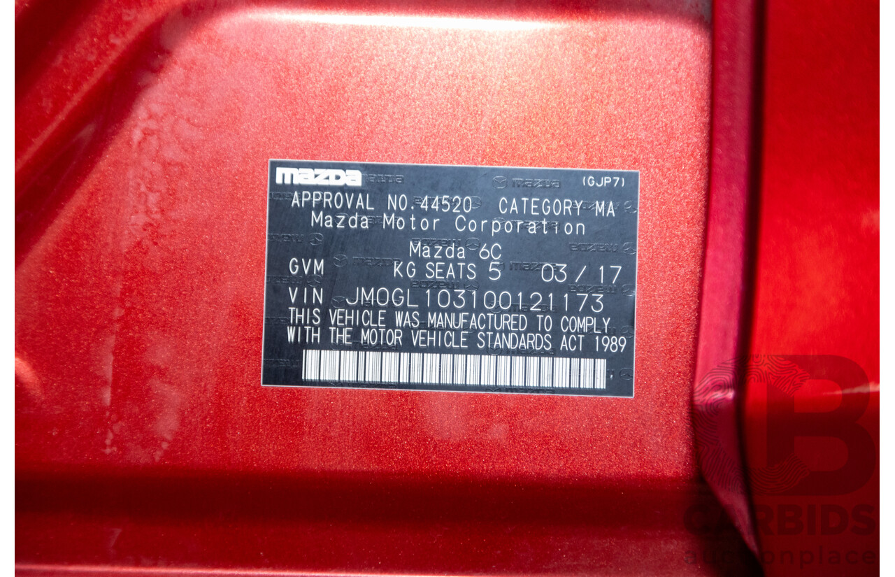 3/2017 Mazda 6 Atenza 6C MY15 4d Sedan Soul Red Metallic 2.5L